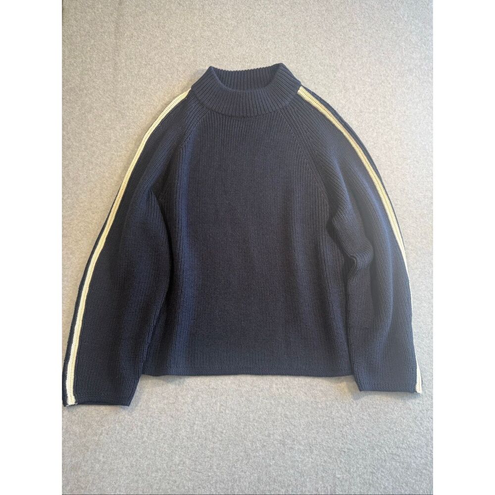 Velvet by Graham & Spencer Navy Teagan Mock Neck Sweater